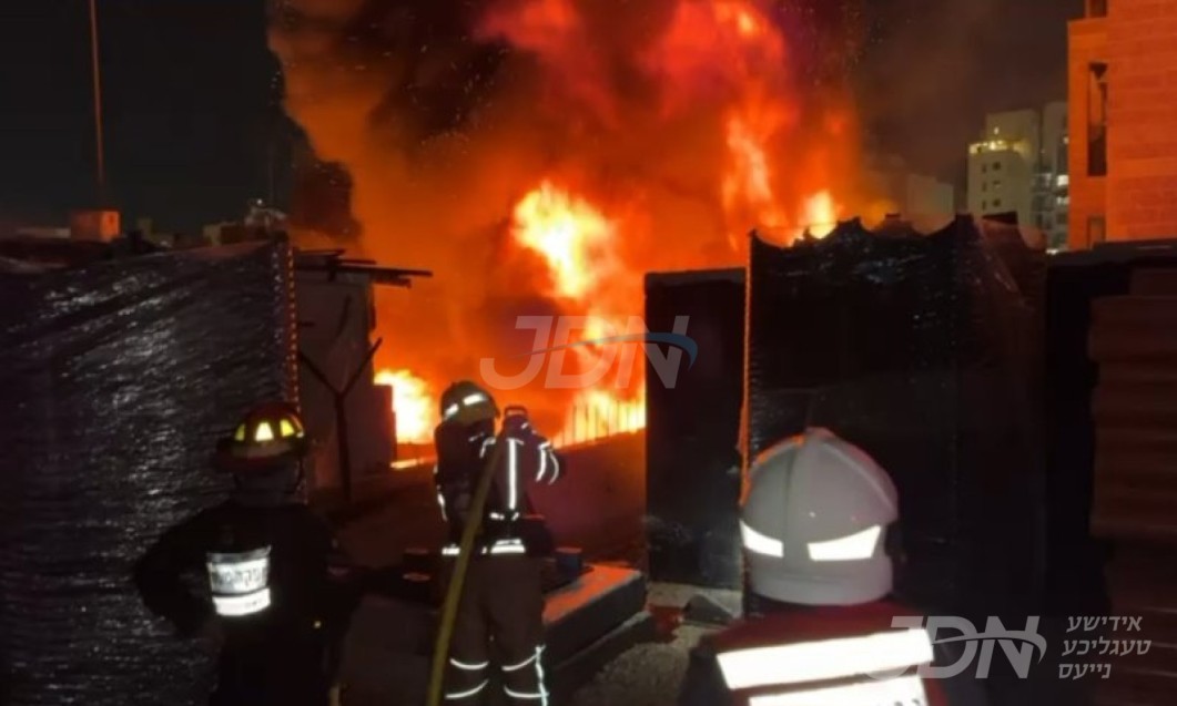 העלישע פייער ביי רעדער פאבריק אין ירושלים, הארט נעבן ביהמ&quot;ד טשערנאביל אויף רחוב תובל