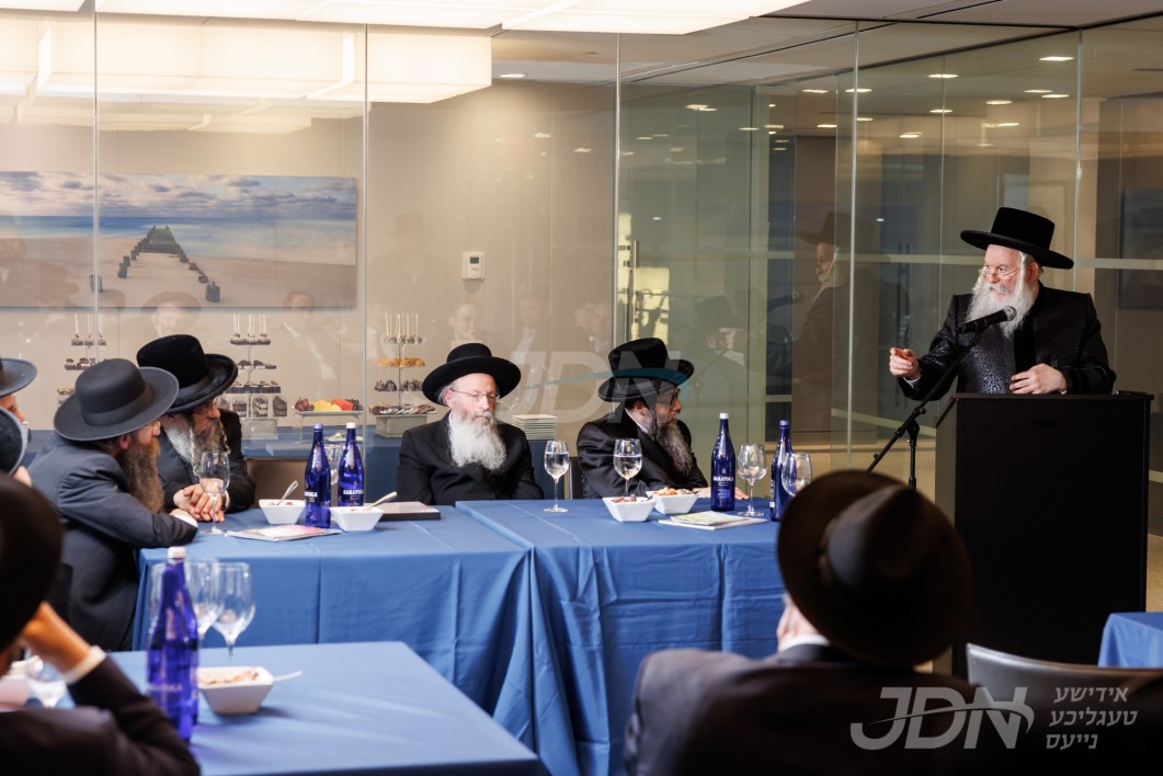 אסיפה מיוחדת פאר קרואי מועד אנשי שם לטובת ארגון הק&#039; טע&quot;ג בהשתתפות גדולי צדיקי ורבני דורינו