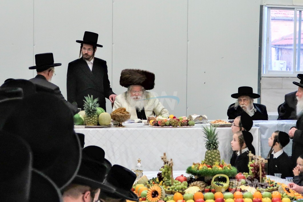 האדמו"ר מנדבורנה ירושלים ביים חמשה עשר בשבט טיש