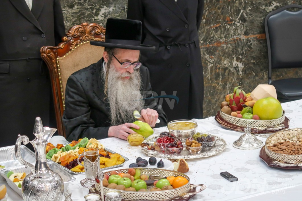 האדמו"ר מצאנז זוועהיל ביים חמשה עשר בשבט טיש