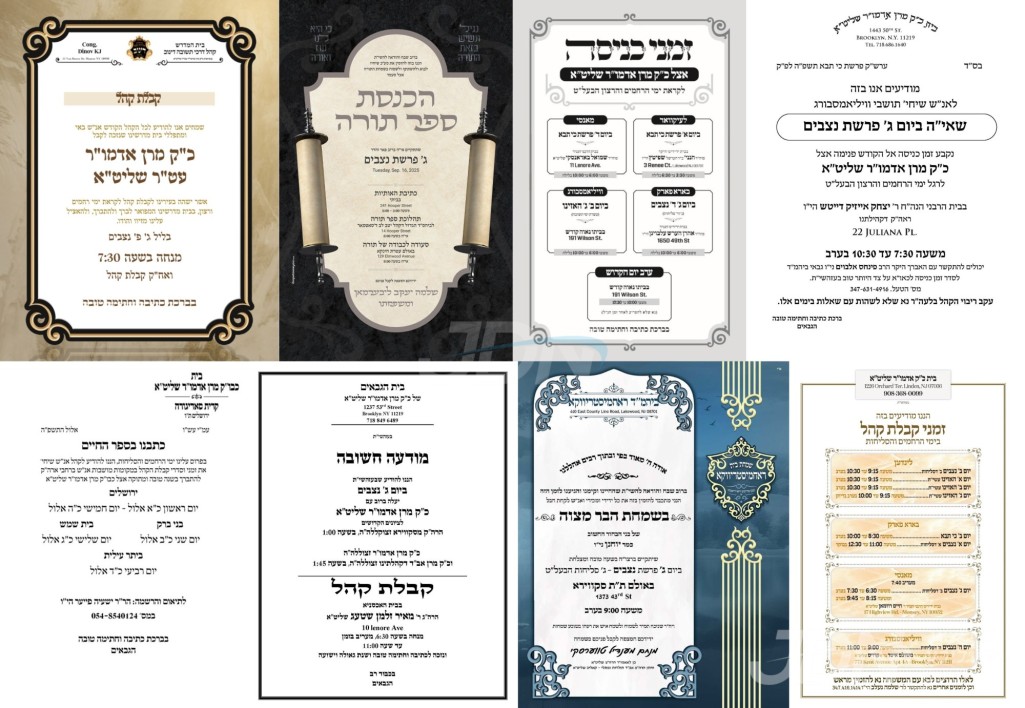 נייעס פון היינטיגן טאג: דינסטאג פרשת נצבים