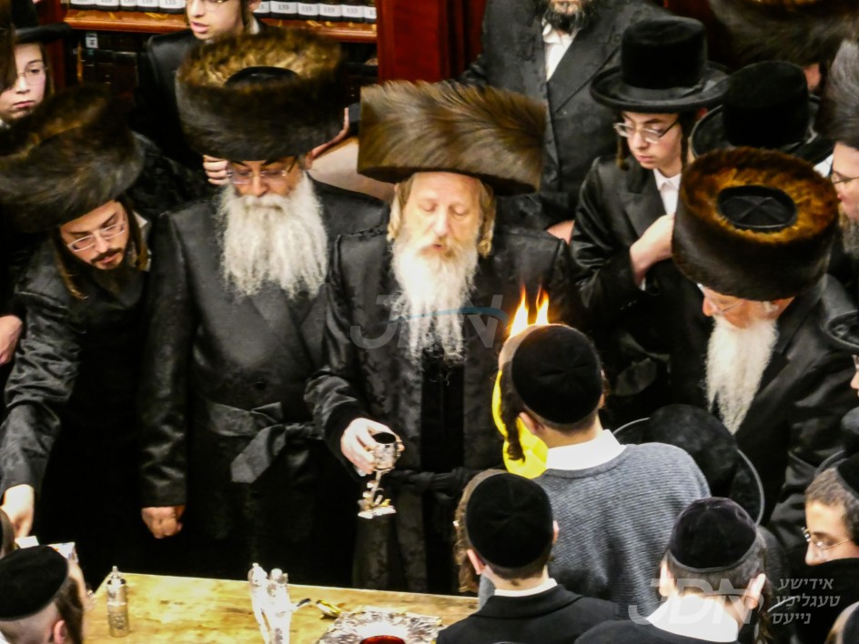 האדמו"ר מדזיקוב וויזניץ באזוכט אין בארא פארק