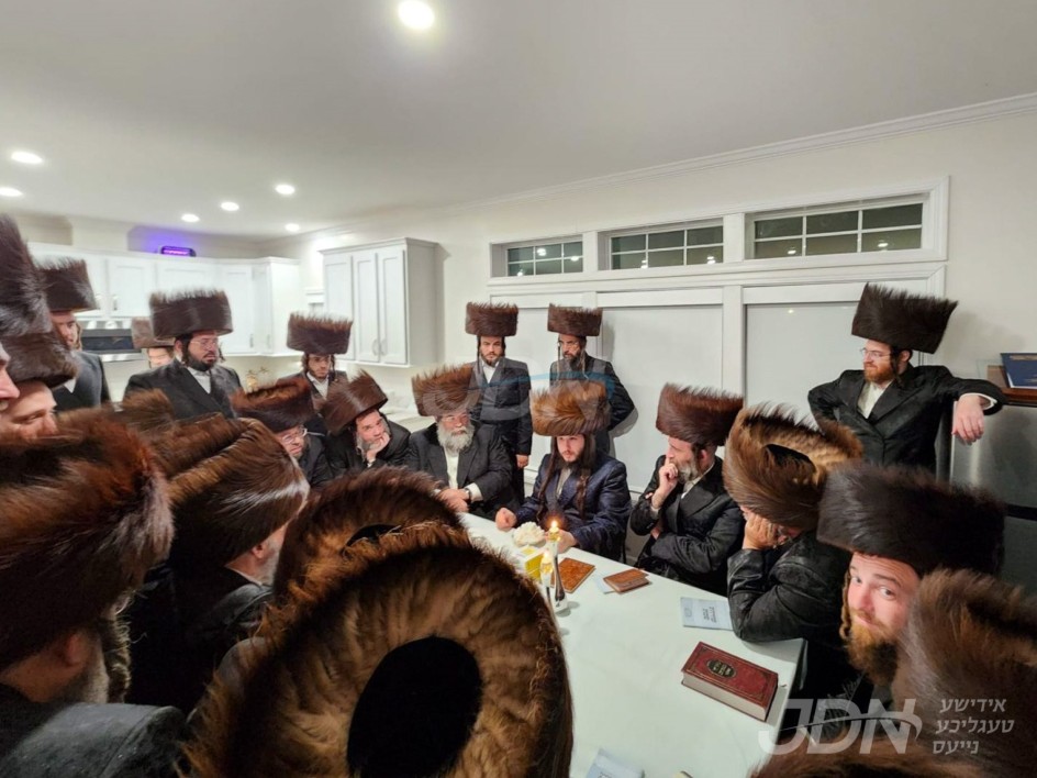 האדמו&quot;ר מלעלוב סאסנובצא ביים מעמד אמירת ויתן לך אין שטוב פון הרבני הנגיד ר&#039; בנציון צאהלער הי&quot;ו אין ווינסדאר הילס קאנטרי