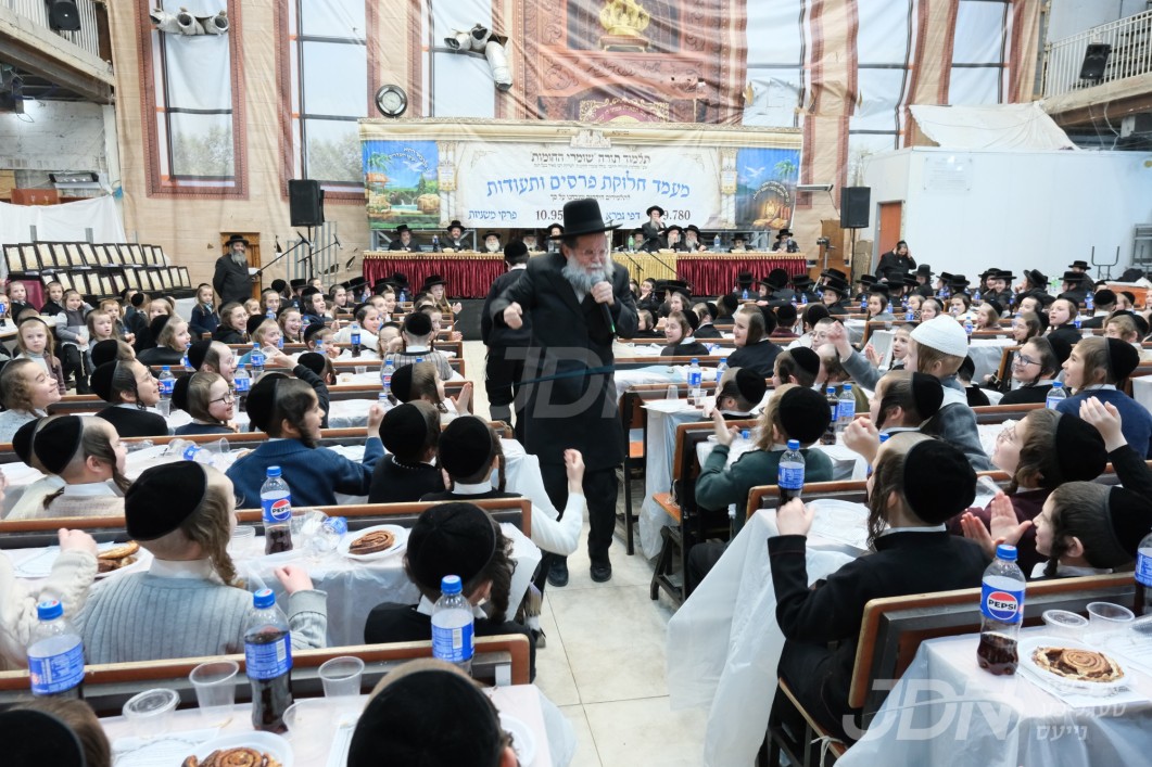 מעמד חלוקת פרסים אין תלמוד תורה שומרי החומות אין ירושלים ביומא דהילולא פונעם הייליגן כתב סופר זי"ע‎