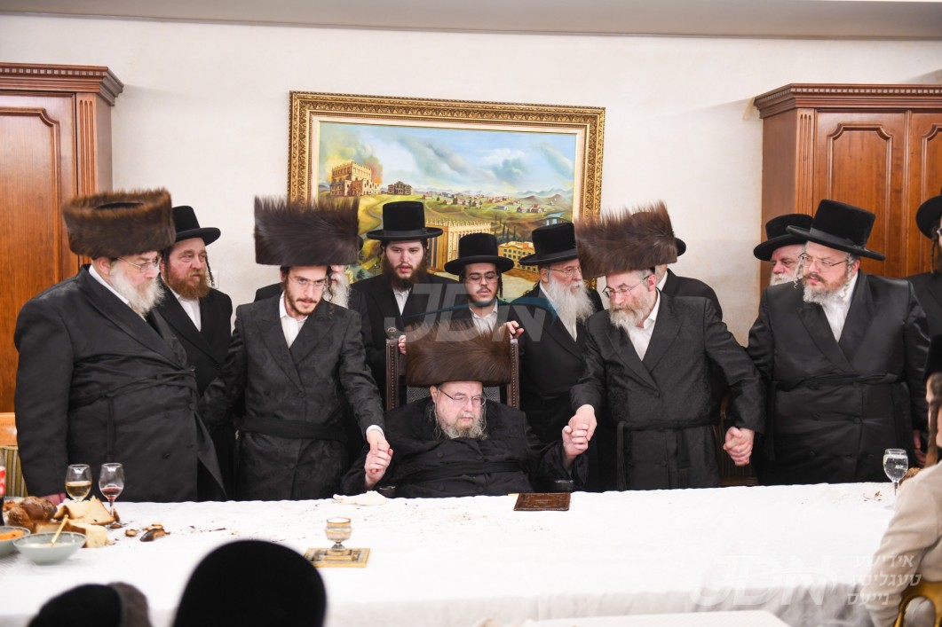 שמחת השבע ברכות פון החתן דוד גוטמאן משב"ק ביי האדמו"ר מבעלזא