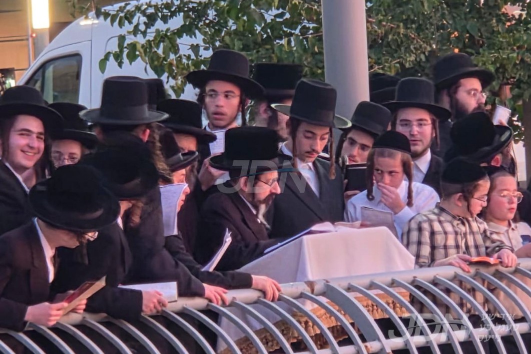 האדמו&quot;ר מסקולען ביי תשליך