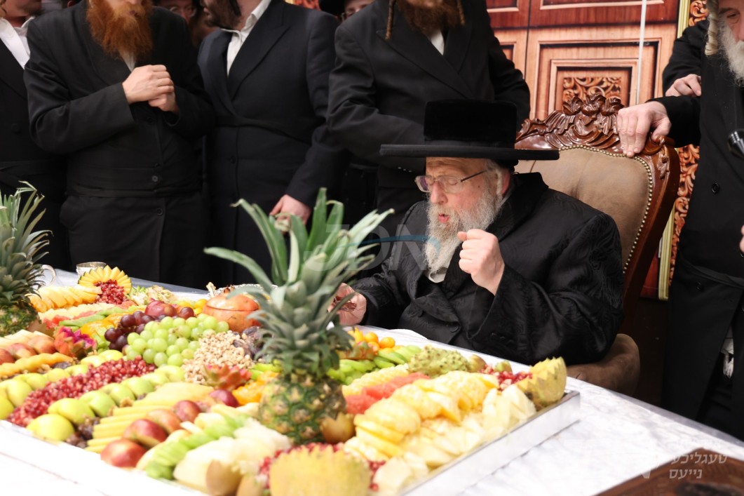 האדמו"ר מפינסק קארלין ביים חמשה עשר בשבט טיש