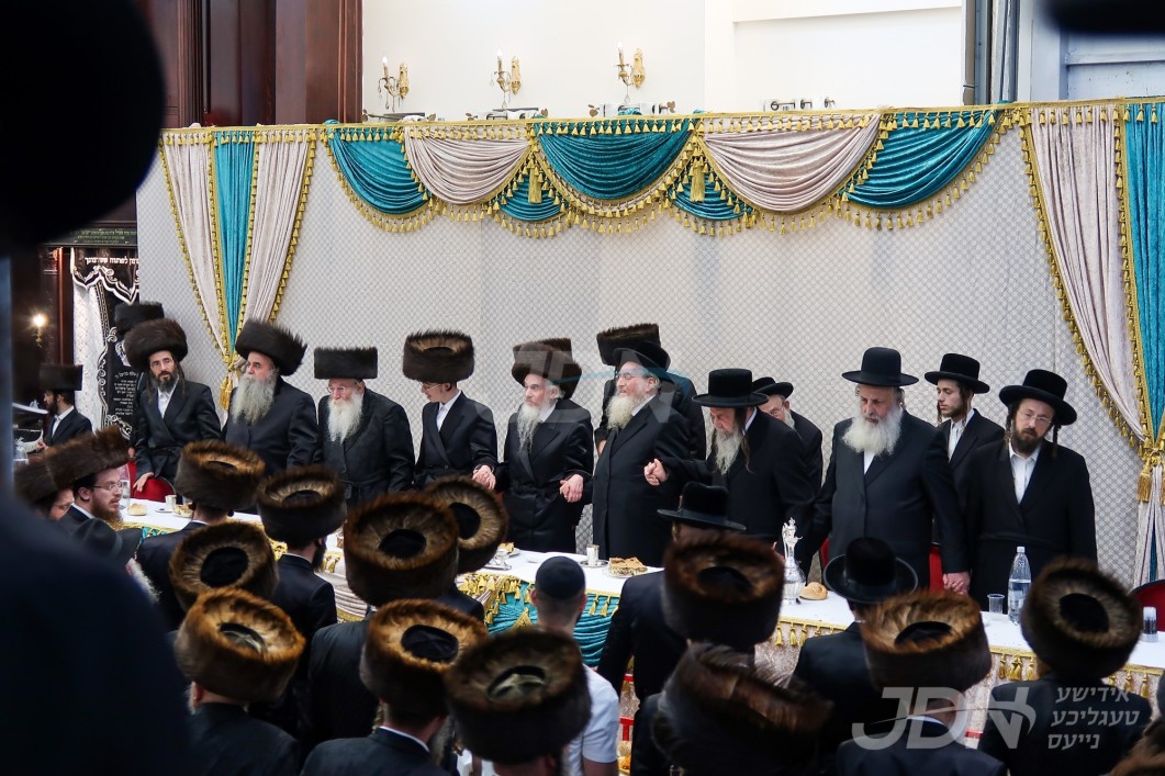 שמחת השבע ברכות פון החתן בן האדמו&quot;ר מלוצק