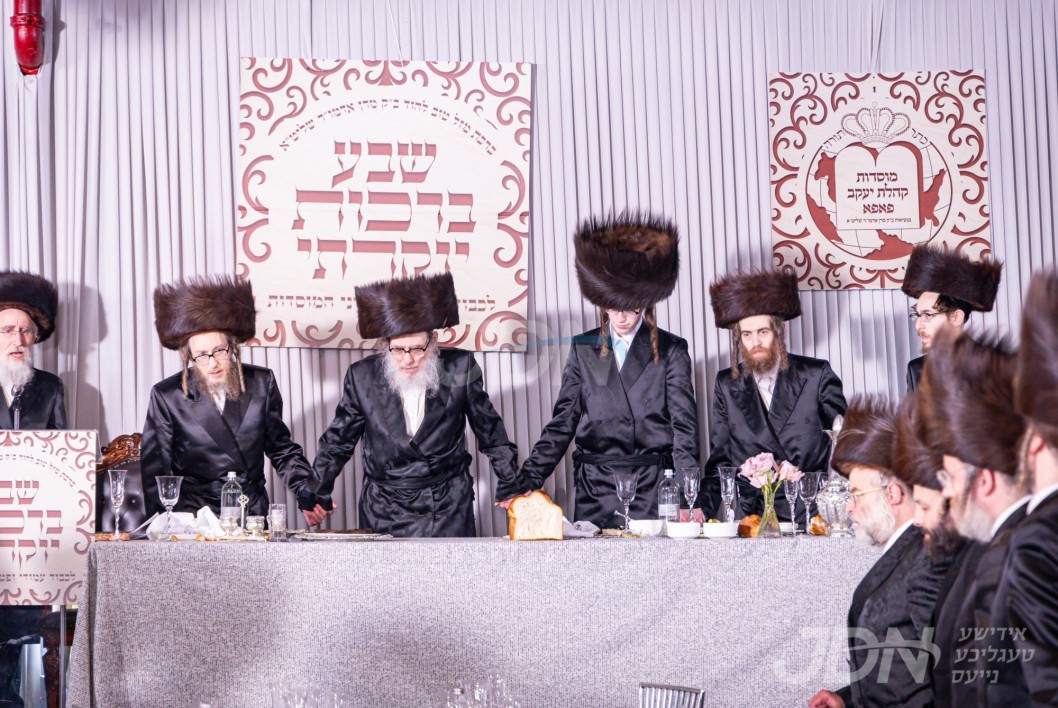 שמחת השבע ברכות פון אן אייניקל פון האדמו&quot;ר מפאפא פאר די תומכי המוסדות