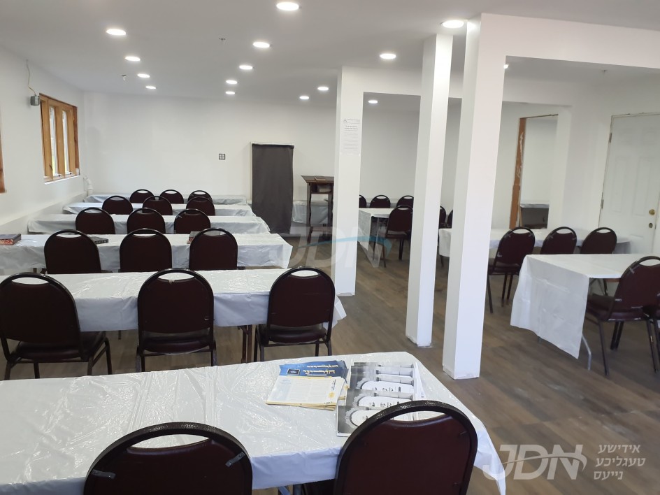 נייער ביהמ"ד צאנז קלויזענבורג אין מאנסי, געעפנט דעם שבת אין ספרינג וואלי געגנט