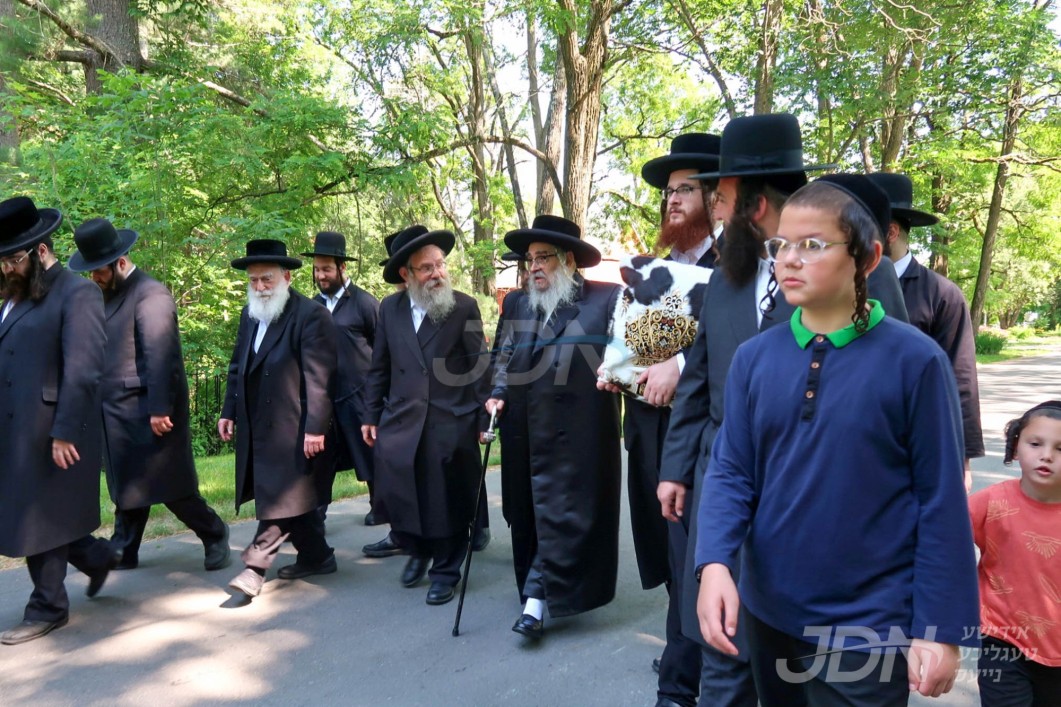 האדמו"ר מסאטמאר אויף אפרוה אין ניו העמפשיר