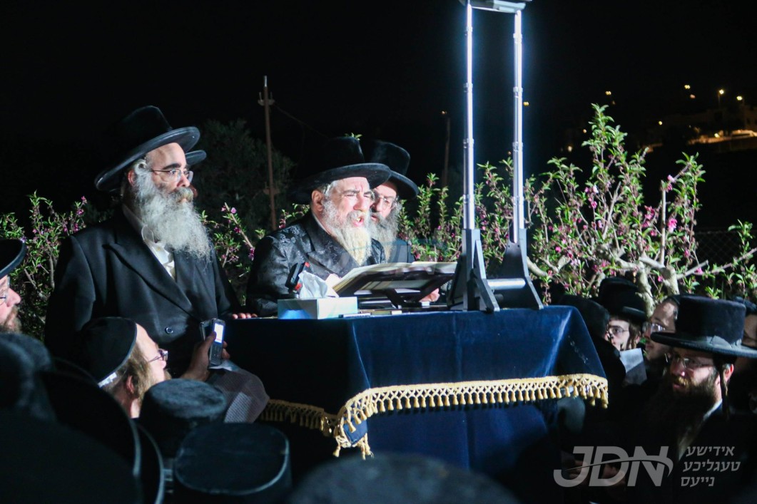 האדמו"ר מראחמיסטריווקא ביי ברכת אילנות