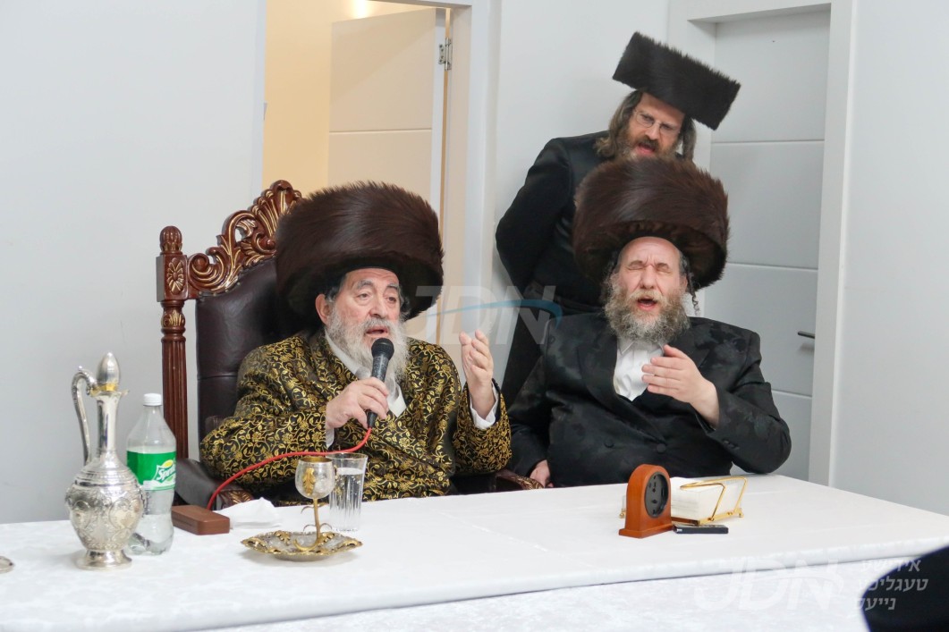 שמחת הפארשפיל לקראת די שמחת החתונה פון אן אייניקל פון האדמו"ר מוויזניץ, הכלה בת הגה"צ אב"ד וויזניץ אלעד, אין מושב אורה