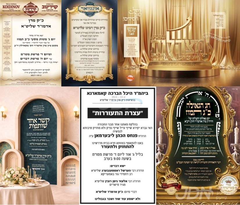 נייעס פון היינטיגן טאג: דינסטאג פרשת מטות מסעי