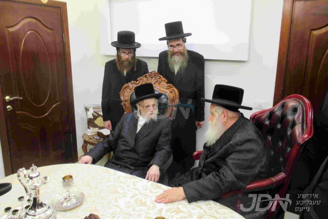 האדמו"ר מסערט וויזניץ באזוכט ביי גיסו האדמו"ר מקוסוב וויזניץ