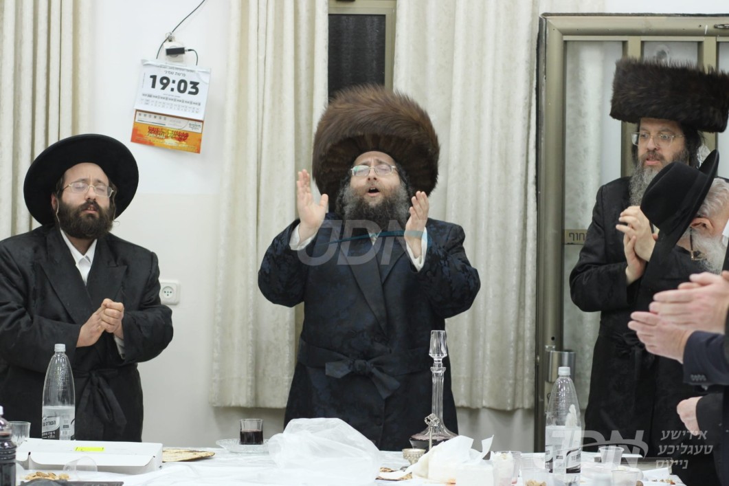 פסח אין חצר הקודש צאנז זמיגראד בני ברק