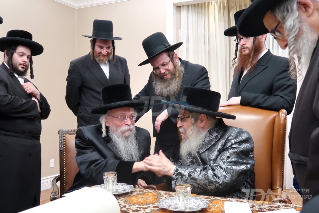 האדמו"ר מגארליץ באזוכט ביי האדמו"ר מסאטמאר